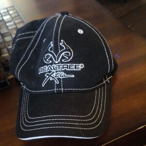 Realtree Black and White Logo Cap